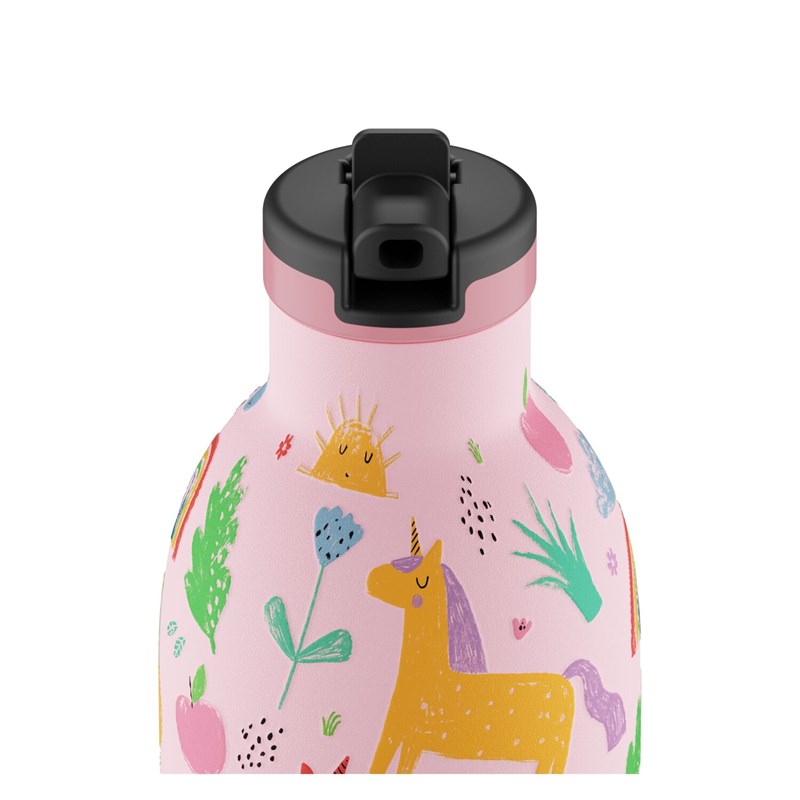 24Bottles Drikkeflaske Clima Bottle Pink mønstret 2