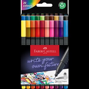 Faber-Castell Fineliner Grip 0,4 20 stk Multi