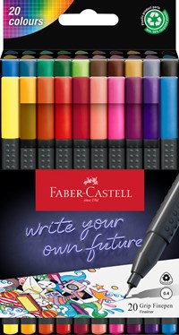 Faber-Castell Fineliner Grip 0,4 20 stk Multi 1