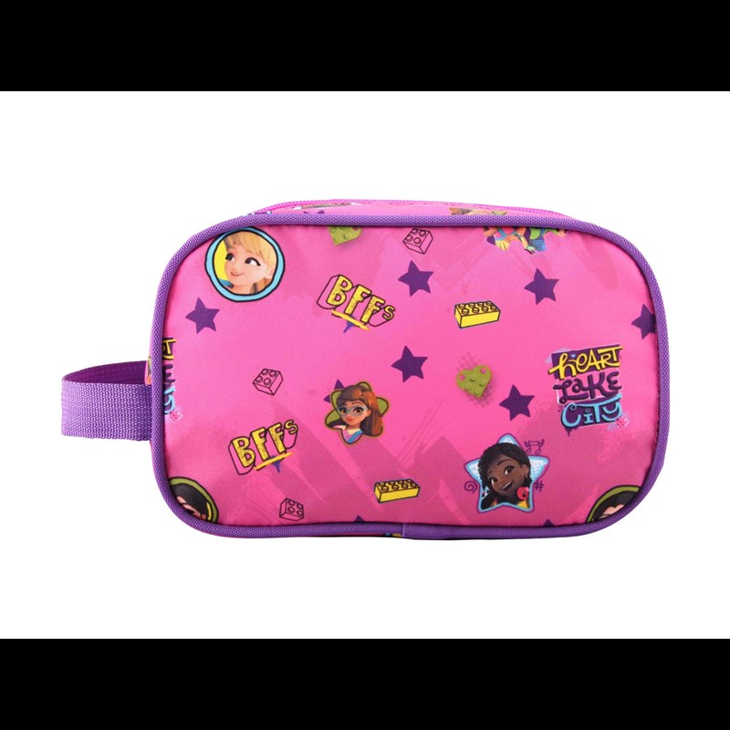 LEGO Bags Toilettaske Friends good vibes Pink mønstret 2