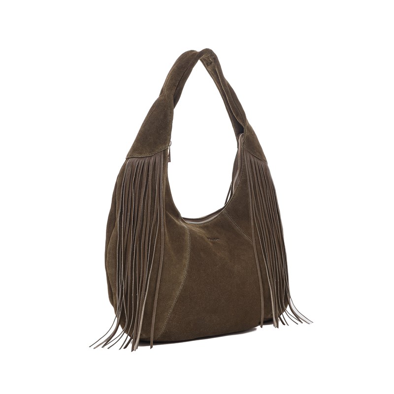 Núnoo Axelväska Gabi Suede  Oliv Grön 2