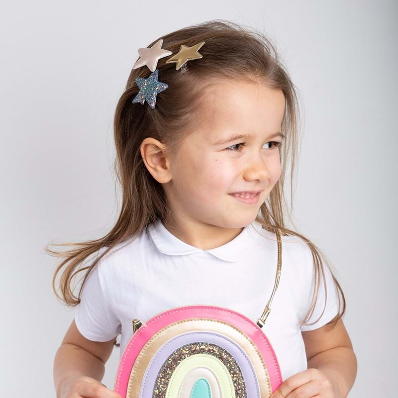 Mimi & Lula Hårclips stjerne 3 Ass farver 3