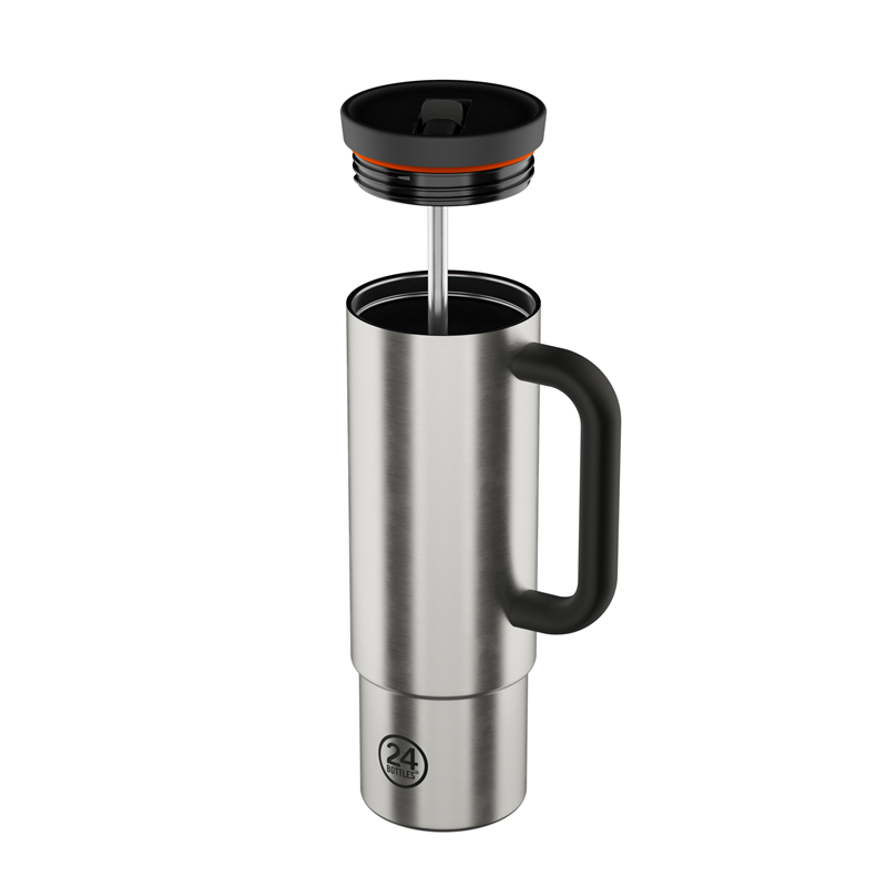 24Bottles Termokop Straw Cup Sølv 3