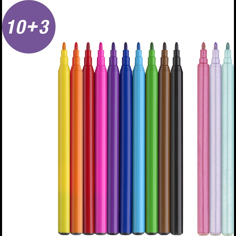Faber-Castell Tuschpennor Unicorn 10-Pack Multi 2