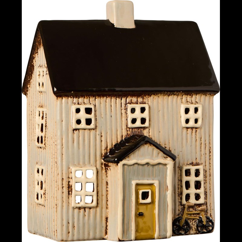 Ib Laursen Ljusstake Hus Visby Svart/Beige 3