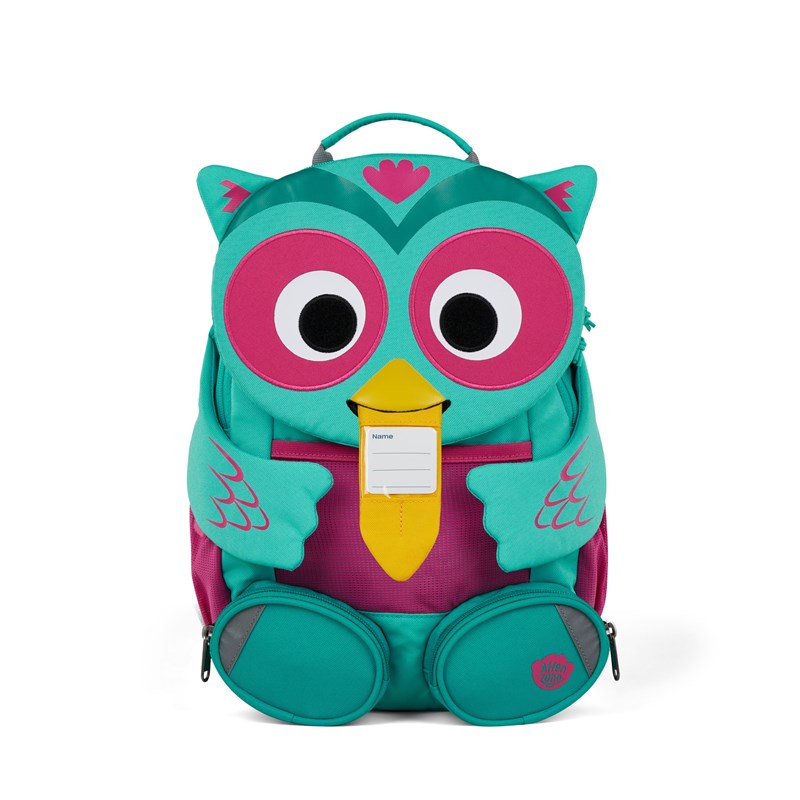 Affenzahn Barnryggsäck Large Friend Owl Turkos/Rosa 3