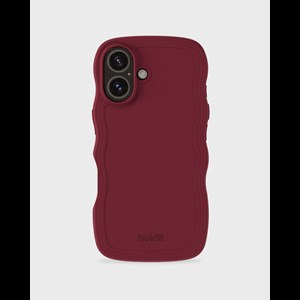 Holdit Mobilcover Wavy Iphone 16 Bordeaux