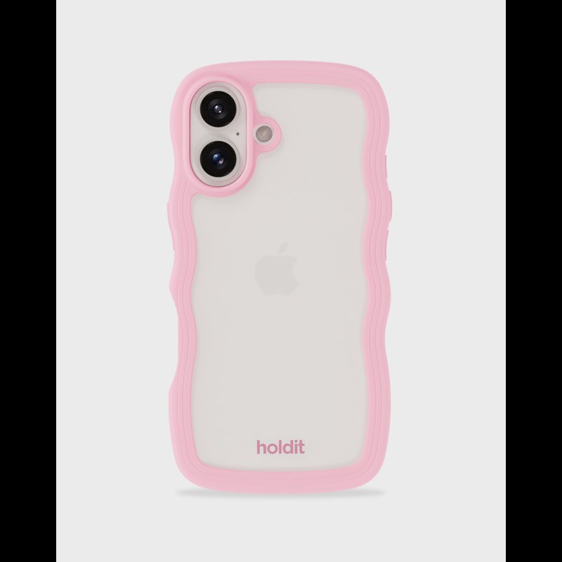 Holdit Mobilcover Wavy Pink Iphone 16 1