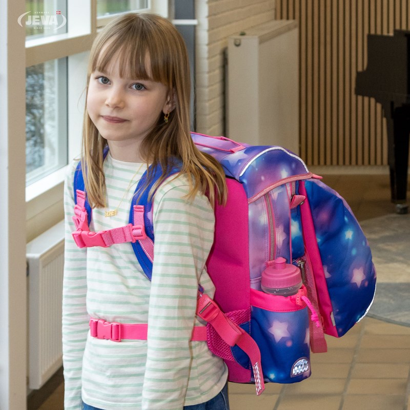 JEVA Skoletaskesæt Interm Supernova Mønstret 6