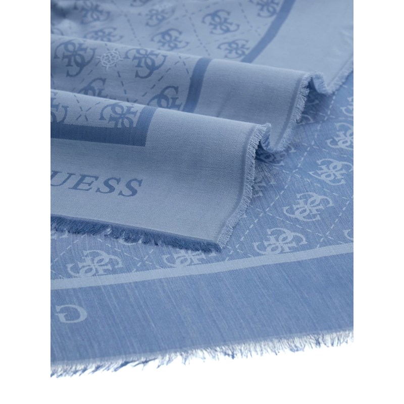 Guess Scarf Jacquard Blå 3
