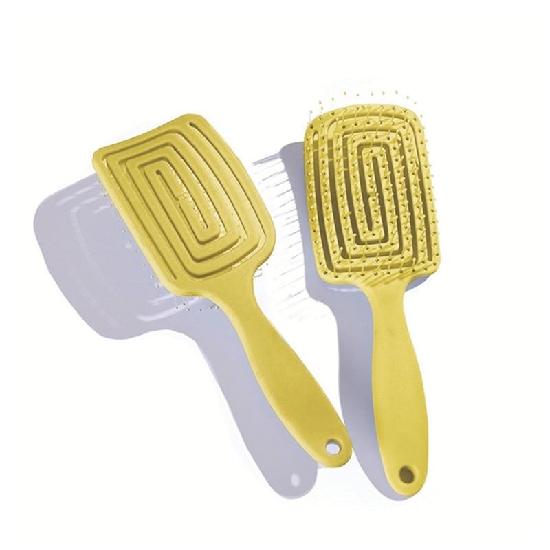 TBC Hårborste Detangling Hollow Gul 2