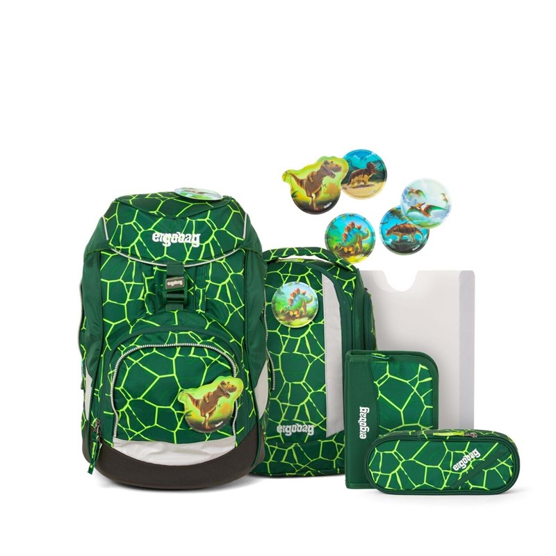 Ergobag Skoletaskesæt Pack Grøn/sort 1