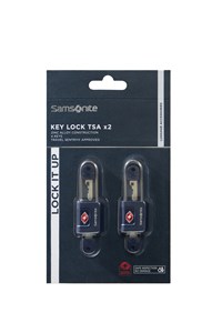 Samsonite TSA Kabellås -2 stk m/nøgle M. blå 1