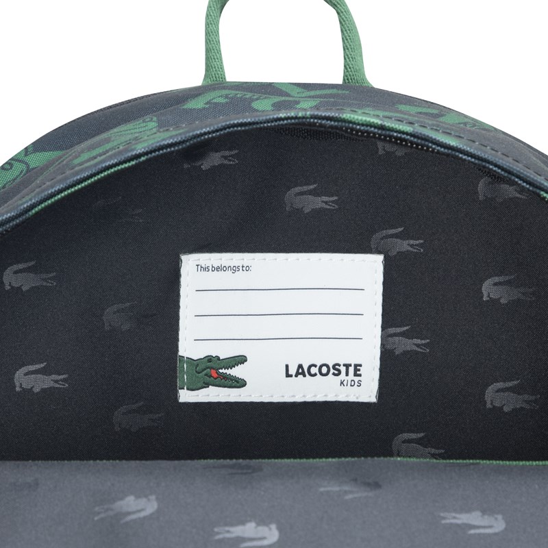 Lacoste Rygsæk Core Print Sort/Grøn 5