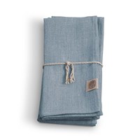 Lovely Linen Stofserviet hør 4 stk. Blå