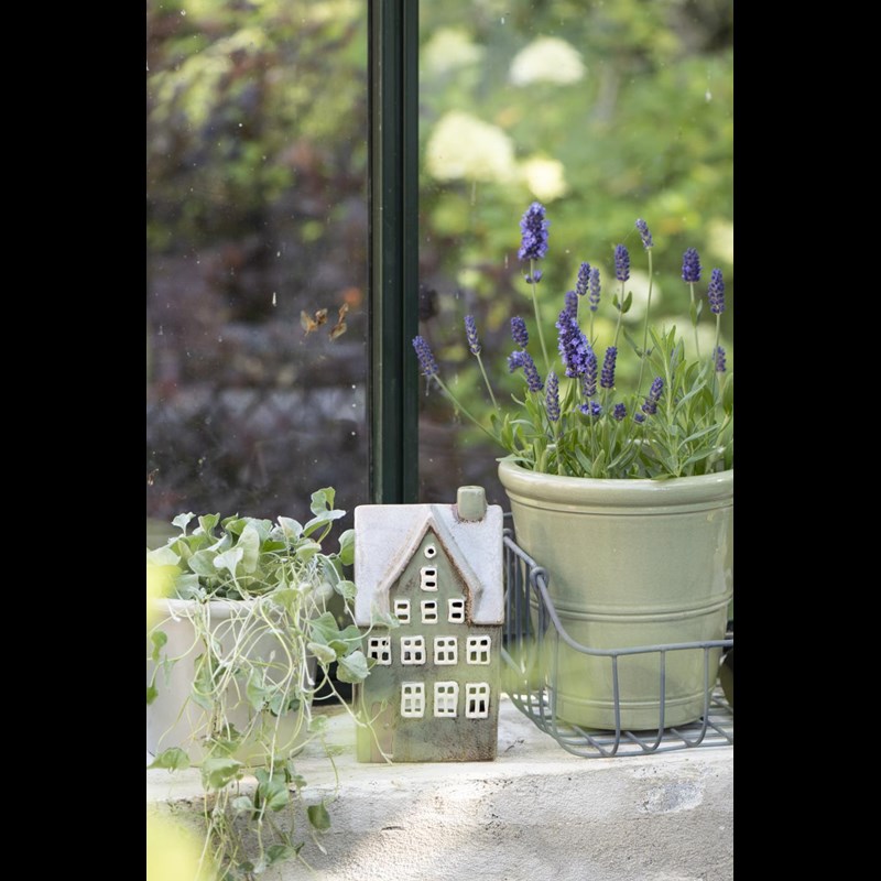 Ib Laursen Fyrfadsstage Hus Nyhavn  Oliven Grøn 3