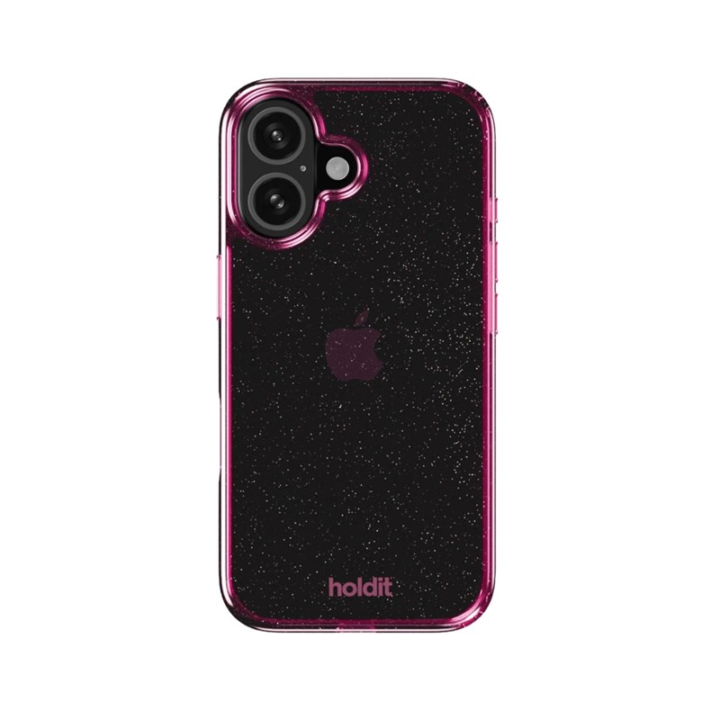 Holdit Mobilcover Glitter Pink Iphone 16 2
