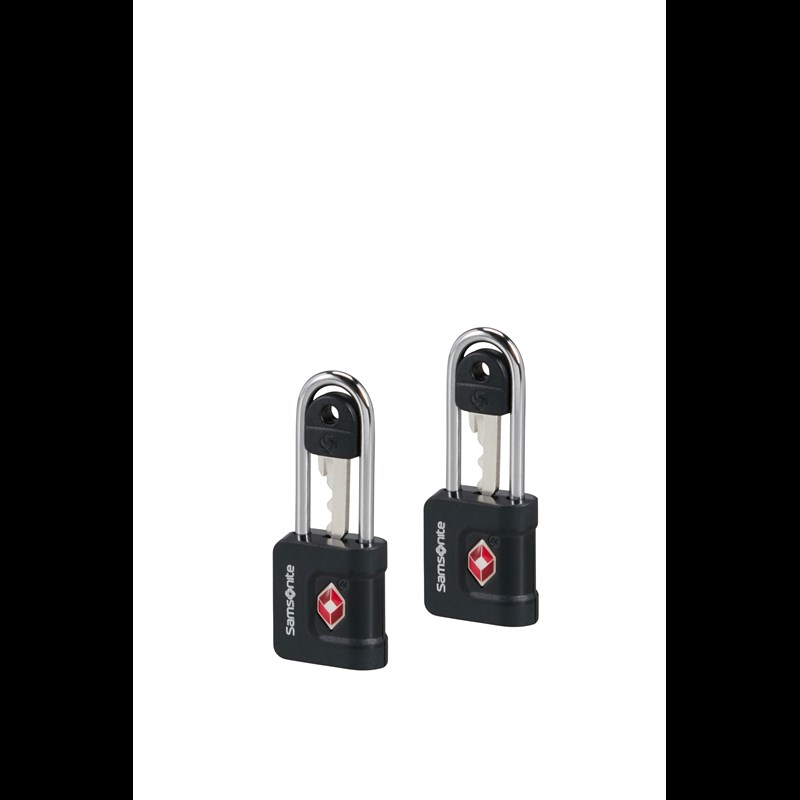 Samsonite TSA Kabellås -2 stk m/nøgle Sort 3