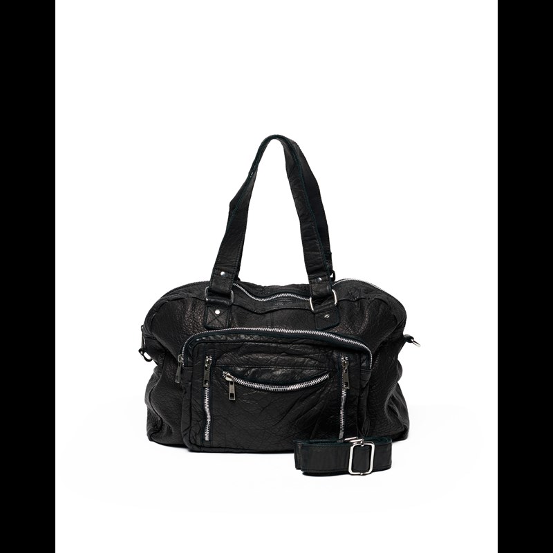 Núnoo Skuldertaske Mille Washed Sort 3