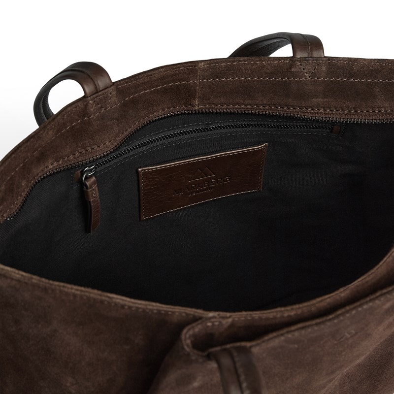 MARKBERG Shopper Sayambg Suede M. Brun 15" 3
