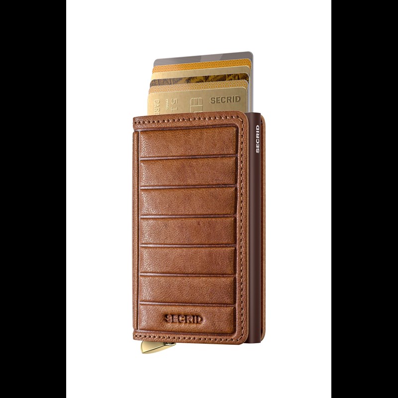 Secrid Slimwallet Emboss Lines Konjak 1