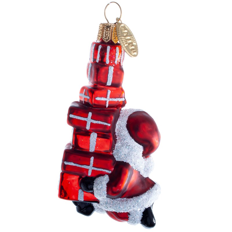 Brink Nordic Julekugle Nisse m/ Gaver Rød/Hvid 2