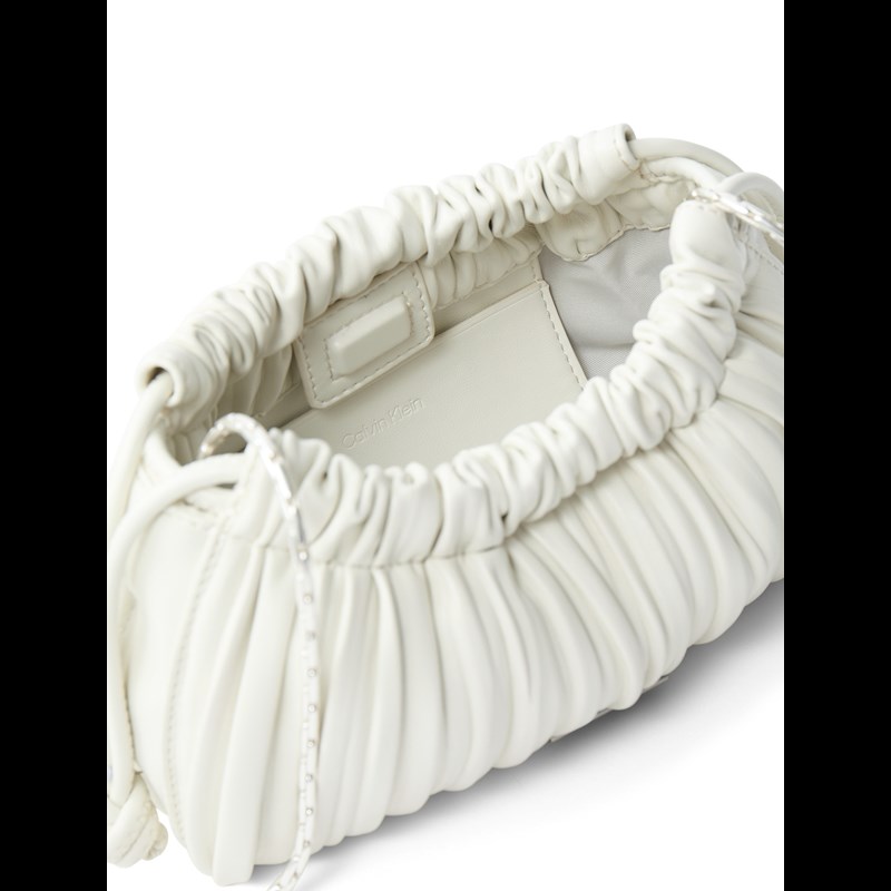 Calvin Klein Crossbody Drawstring Plisse Khaki 2