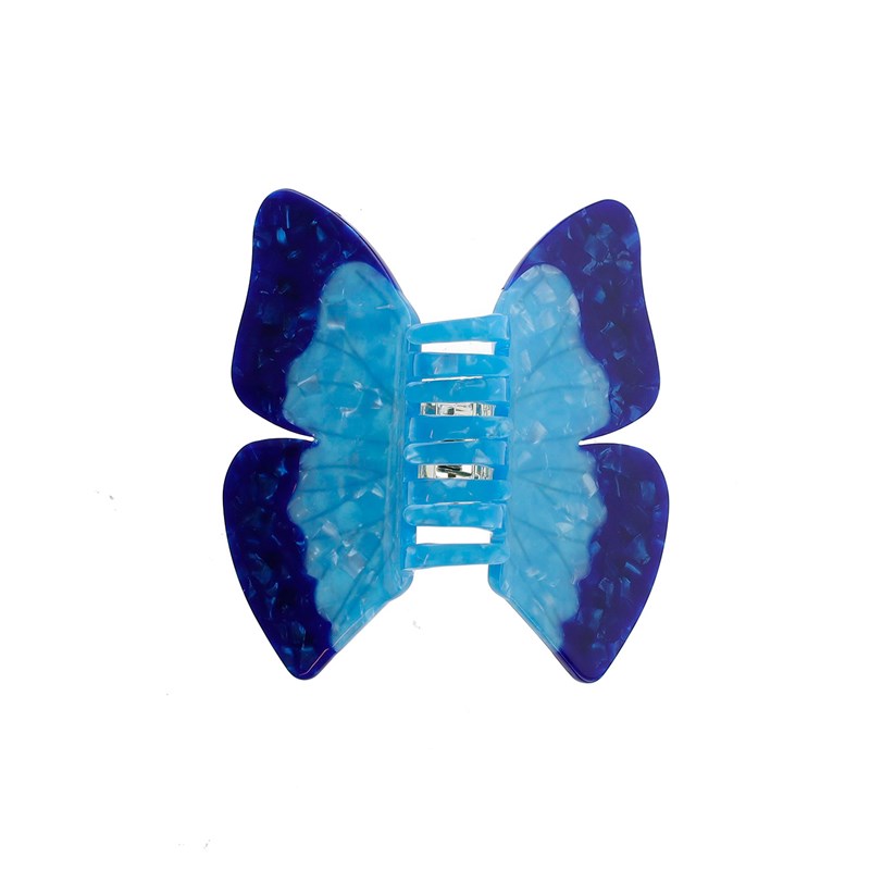 By Stær Hårklämma Morpho Fjäril Blå 4