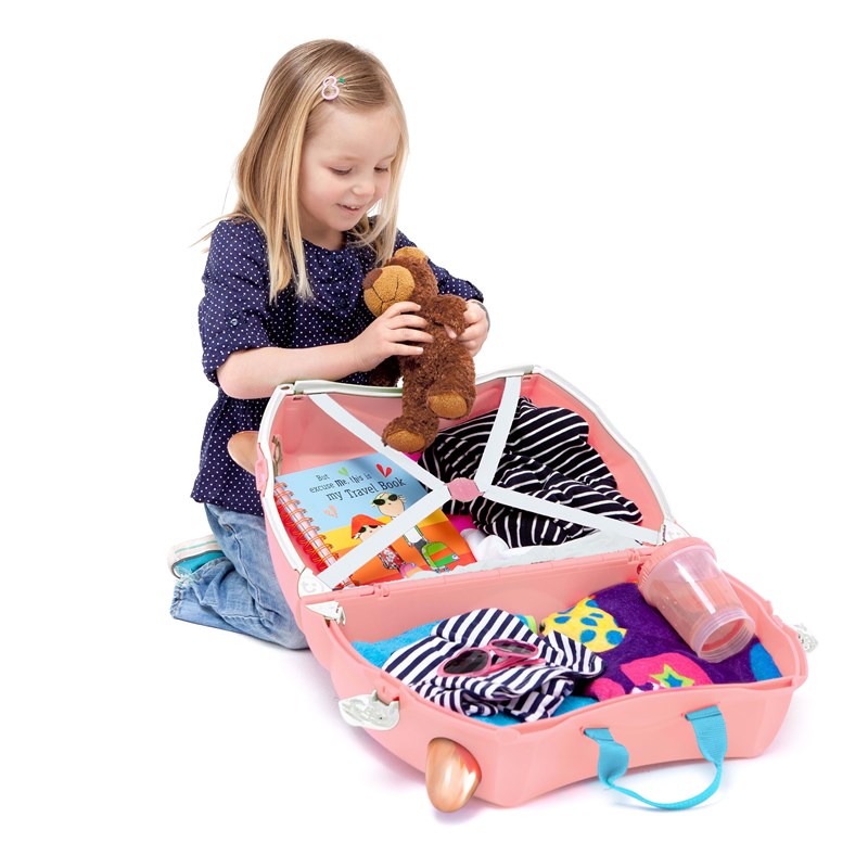 Trunki Børnekuffert med hjul Lyserød 3