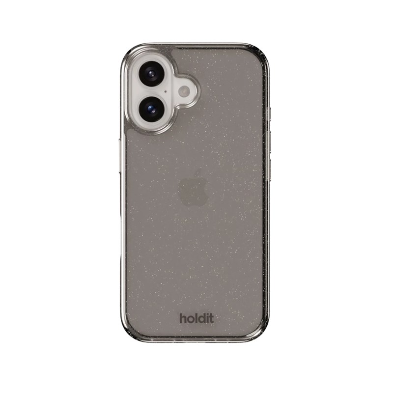 Holdit Mobilcover Glitter Sort Iphone 16 1