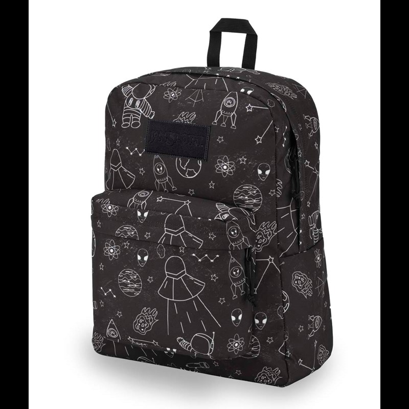 JanSport Rygsæk Superbreak Plus Sort m/mønster 15" 7