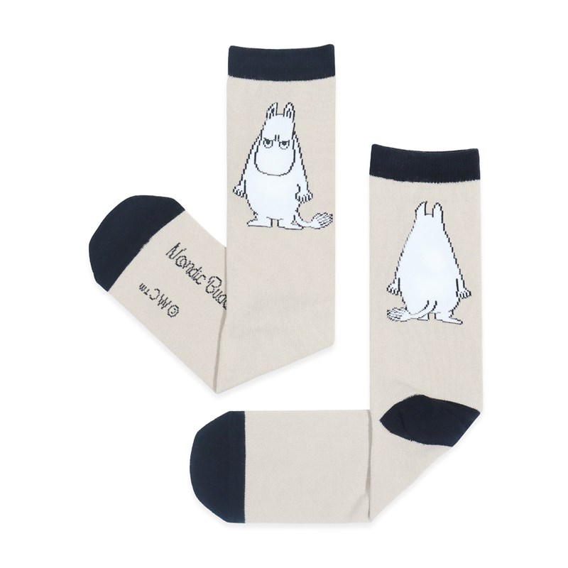 Nordic Buddies Strumpor Mumintrollet Beige Str. 40-46 3