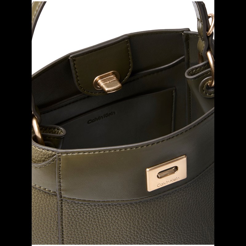 Calvin Klein Crossbody mix media turnlock Beige 3