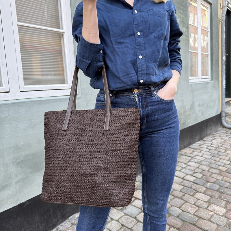 Conmé Shopper Gudrun Straw  M. Brun 15" 2