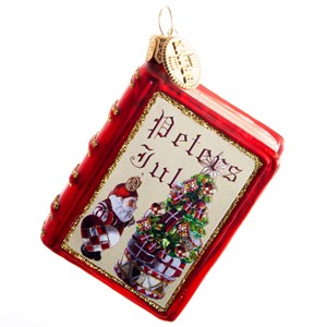 Brink Nordic Julekugle Bog Peters Jul Rød/Hvid