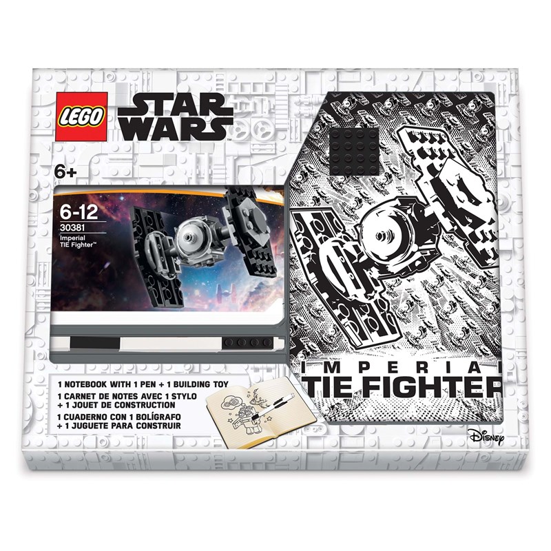 LEGO Bags Notesbog Star Wars Tie Fight Hvid 1