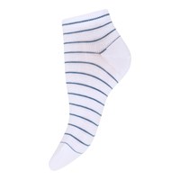 Conmé Strumpor Sneaker Stripe Vit/Marinblå 37-39