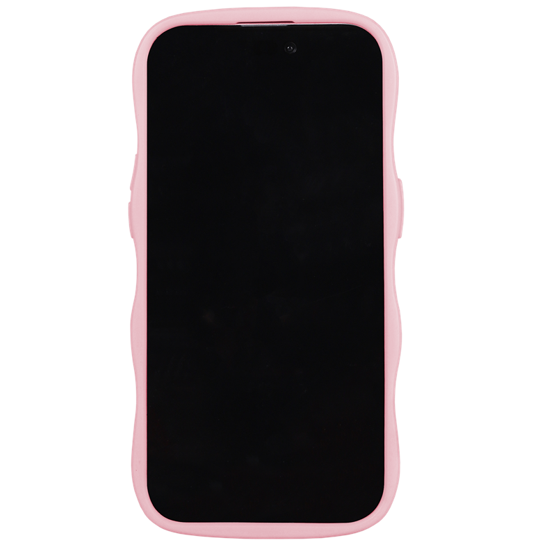 Holdit Mobilcover Wavy Transparent Pink iPhone 12/12 Pro 4