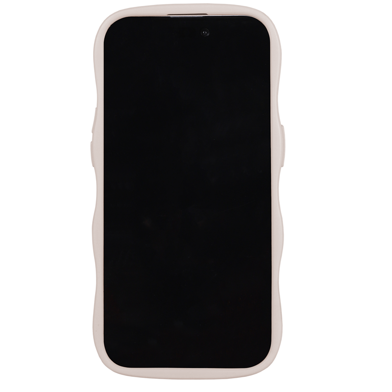 Holdit Mobilcover Wavy Beige Iphone 15 Pro 3