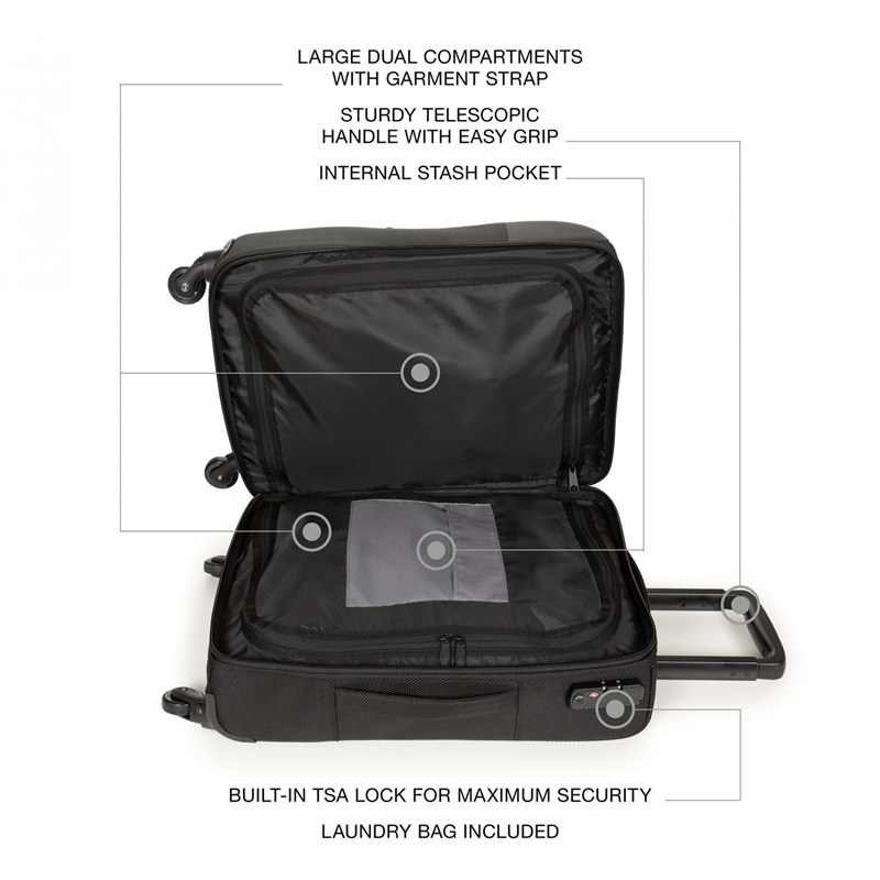 Eastpak Kuffert Ridell Sort Str S 6