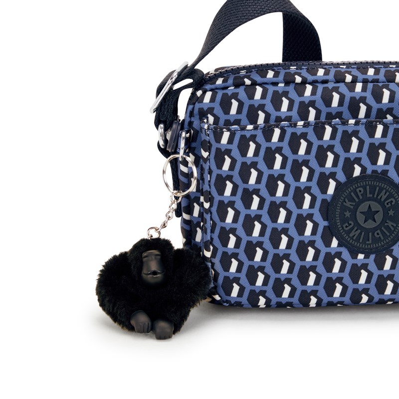 Kipling Crossbody Abanu Blå/Vit 5