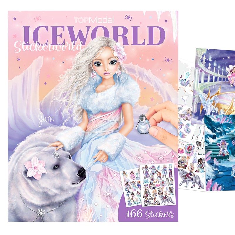 TOPModel Klistermærkebog Iceworld Lyseblå 2