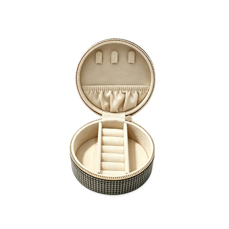 Conmé Smykkeskrin Olivia rundt Brun/Beige 2