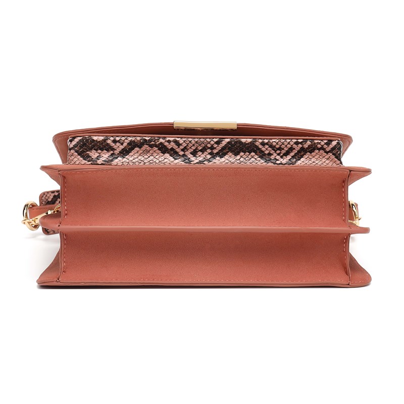 Noella Crossbody Blanca M Snake Rosa 5