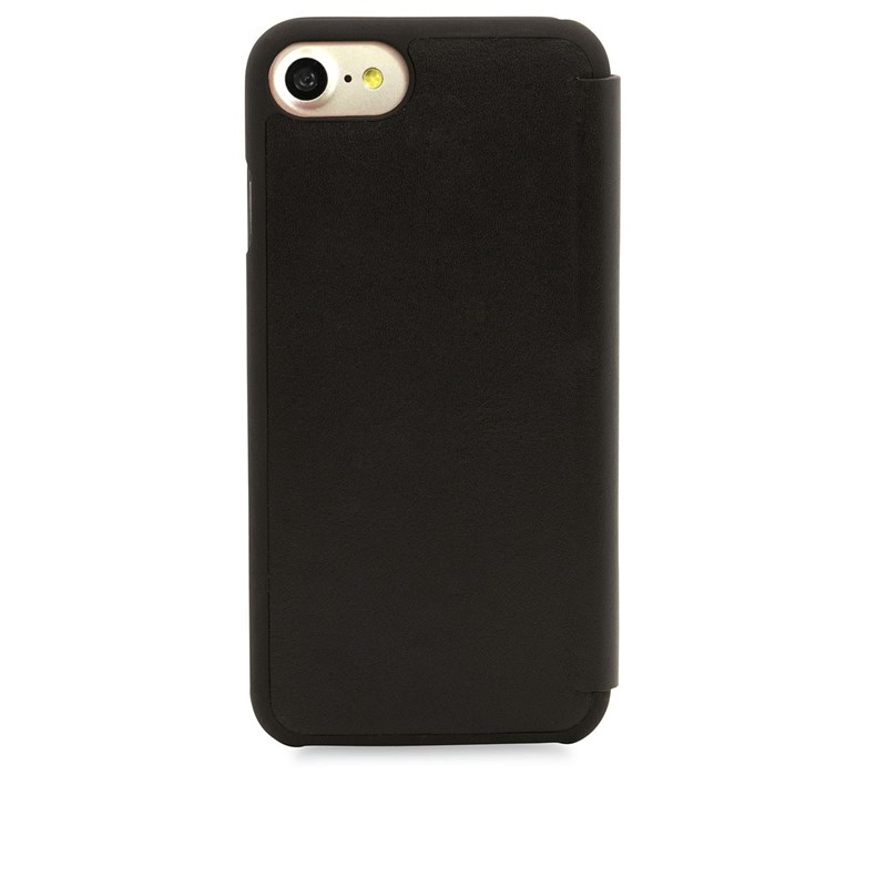 Knomo Mobilcover Leather Sort iPhone 6/6S/7/8/SE 2