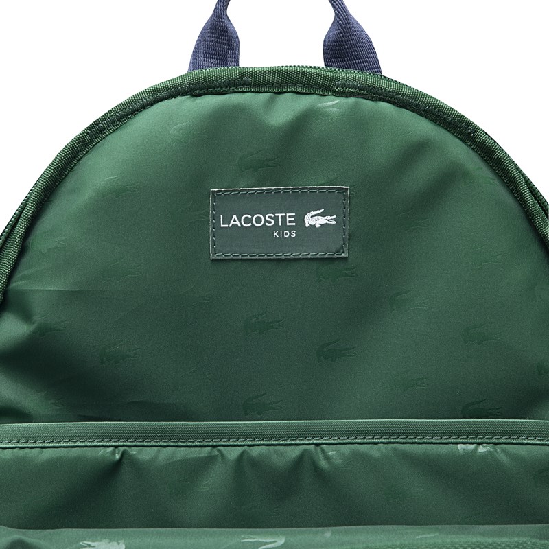 Lacoste Ryggsäck Varsity Grönt mönster 3