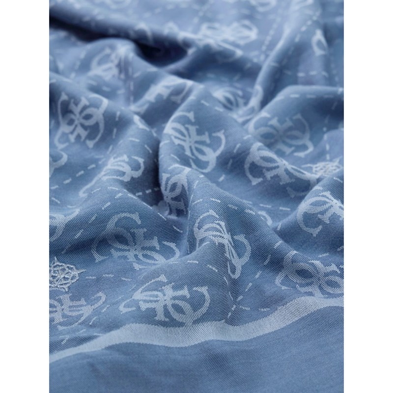 Guess Scarf Jacquard Blå 2
