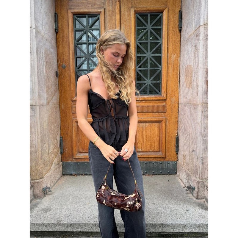 PITAYA Axelväska Kayla Svart/Brun 5