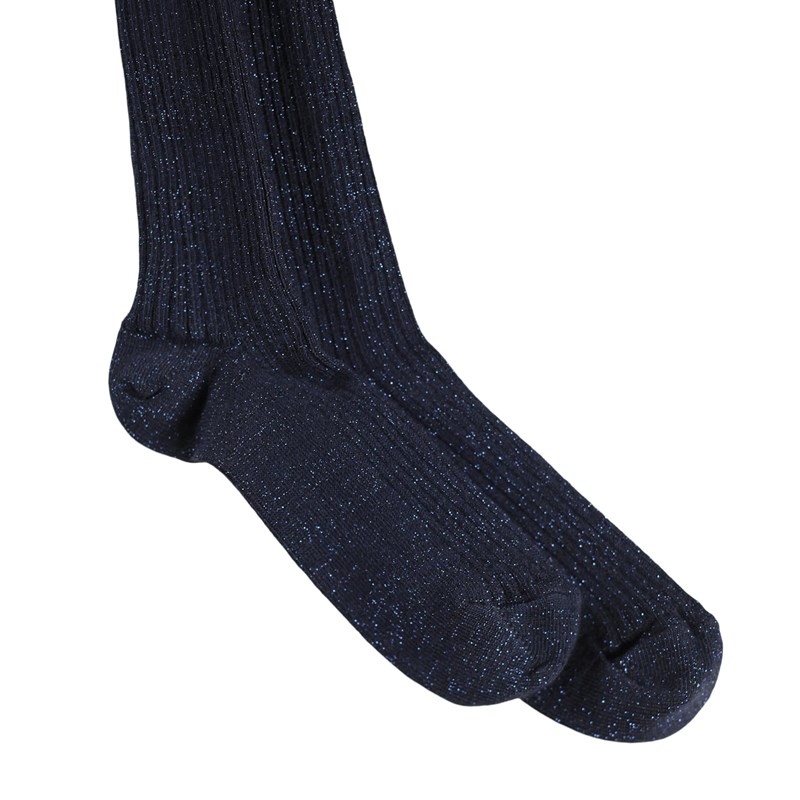 Molo Strømpebukser Glitter Rib Navy Str. 74-80 3