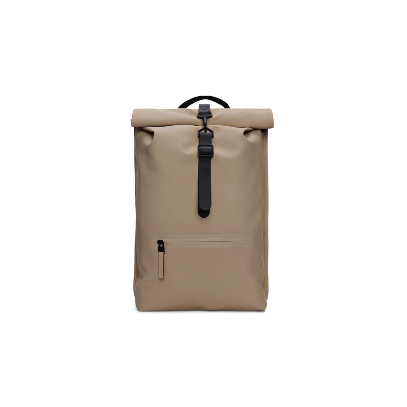 RAINS Ryggsäck Rolltop Rucksack Beige 1